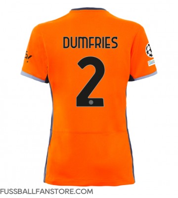 Inter Milan Denzel Dumfries #2 Replik 3rd trikot Damen 2023-24 Kurzarm